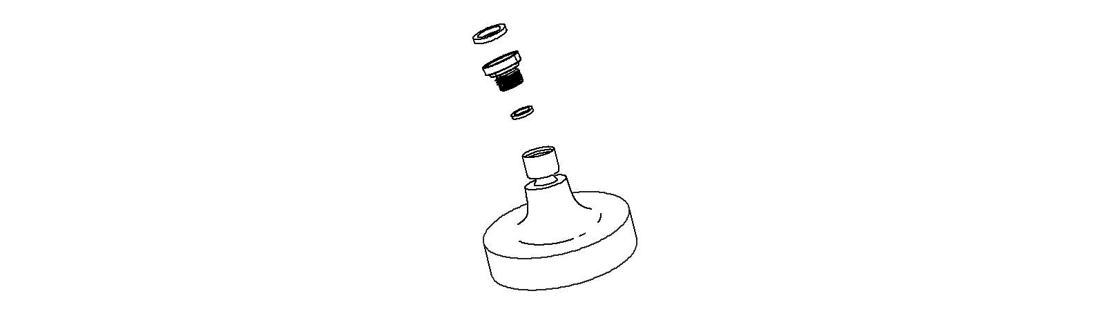 KOHLER K-1153444-CP Showerhead/Arm Adapter Kit