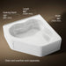 KOHLER K-1161-LA Tercet 60" x 60" corner bath