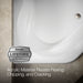 KOHLER K-1161 Tercet 60" x 60" Corner Bath, white - view 2