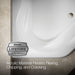 KOHLER K-1161-F Tercet 60" x 60" corner bath, white - view 2