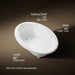 KOHLER K-1162-S1 Sunward 60" x 42" drop-in whirlpool bath