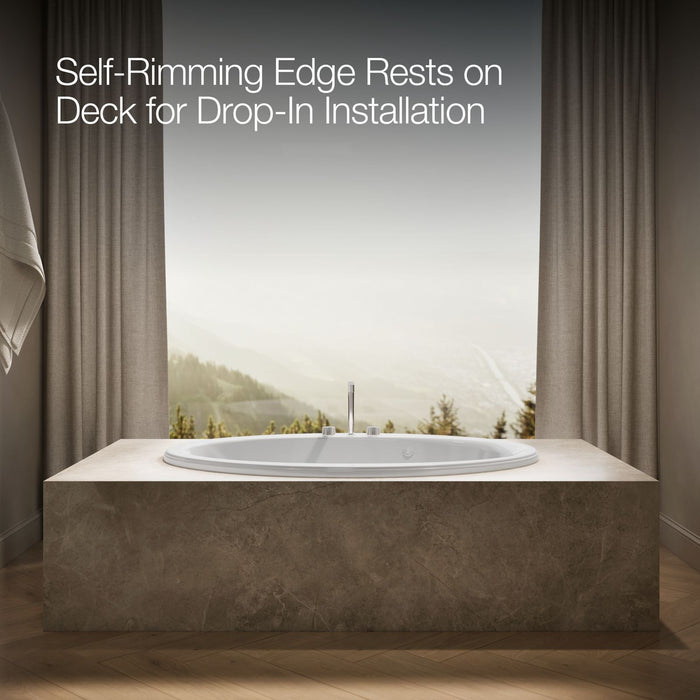 KOHLER K-1162-S1 Sunward 60" x 42" drop-in whirlpool bath
