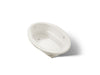 KOHLER K-1162-GH Sunward 60" x 42" drop-in Heated BubbleMassage air bath, biscuit