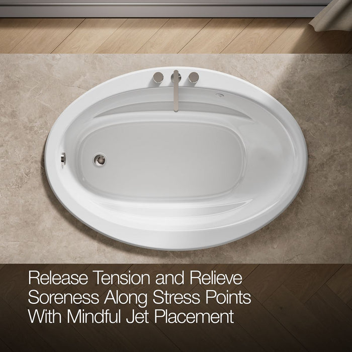 KOHLER K-1162-S1 Sunward 60" x 42" drop-in whirlpool bath, white - view 5