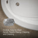 KOHLER K-1164-GHW Sunward 72" x 42" drop-in Heated BubbleMassage air bath with Bask heated surface, white - view 4