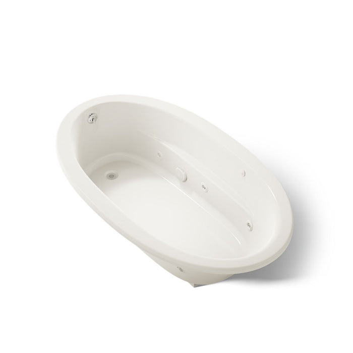 KOHLER K-1164-H Sunward 72" x 42" drop-in heated whirlpool bath, biscuit - view 5