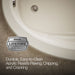 KOHLER K-1164-HB Sunward 72" x 42" drop-in heated whirlpool bath, biscuit - view 5