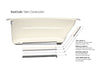 KOHLER K-1165-S1 Sunward 72" x 42" drop-in bath