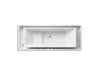 KOHLER K-1166-C1 sok 104" x 41" drop-in Effervescence bath with chromatherapy and center drain