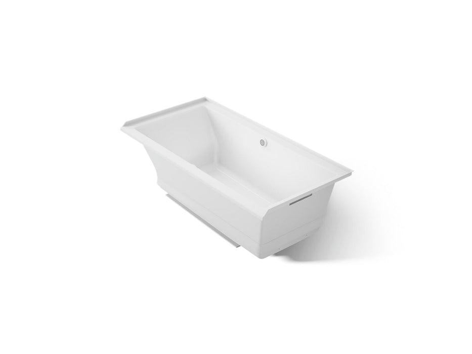 KOHLER K-1167-GHRW Underscore 60" x 30" alcove Heated BubbleMassage air bath with Bask, right drain