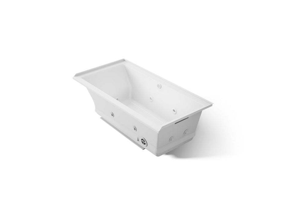 KOHLER K-1167-XHGHR Underscore 60" x 30" alcove Heated BubbleMassage air bath with whirlpool, right drain