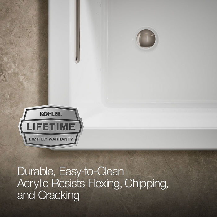 KOHLER Underscore 60" x 30" drop-in Heated BubbleMassage air bath