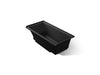 KOHLER K-1167-GHRF Underscore 60" x 30" alcove Heated BubbleMassage air bath, right drain, black black