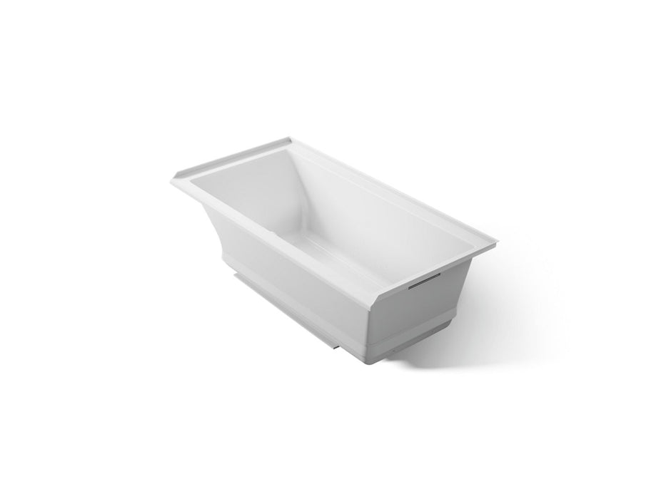 KOHLER K-1167-GHRF Underscore 60" x 30" alcove Heated BubbleMassage air bath, right drain, ice grey