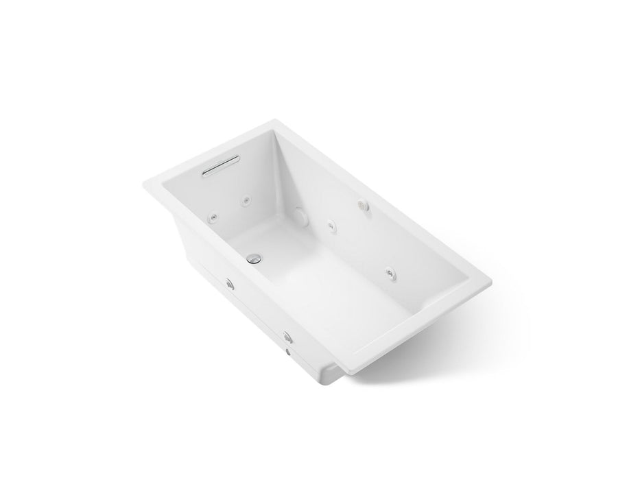 KOHLER K-1168-XHGH Underscore 60" x 32" drop-in Heated BubbleMassage air bath with whirlpool