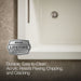 KOHLER K-1168-GHW Underscore 60" x 32" drop-in Heated BubbleMassage air bath with Bask heated surface, biscuit - view 5