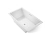 KOHLER Underscore 72" x 42" drop-in Heated BubbleMassage air bath