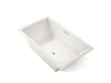 KOHLER Underscore 72" x 42" drop-in Heated BubbleMassage air bath with Bask heated surface