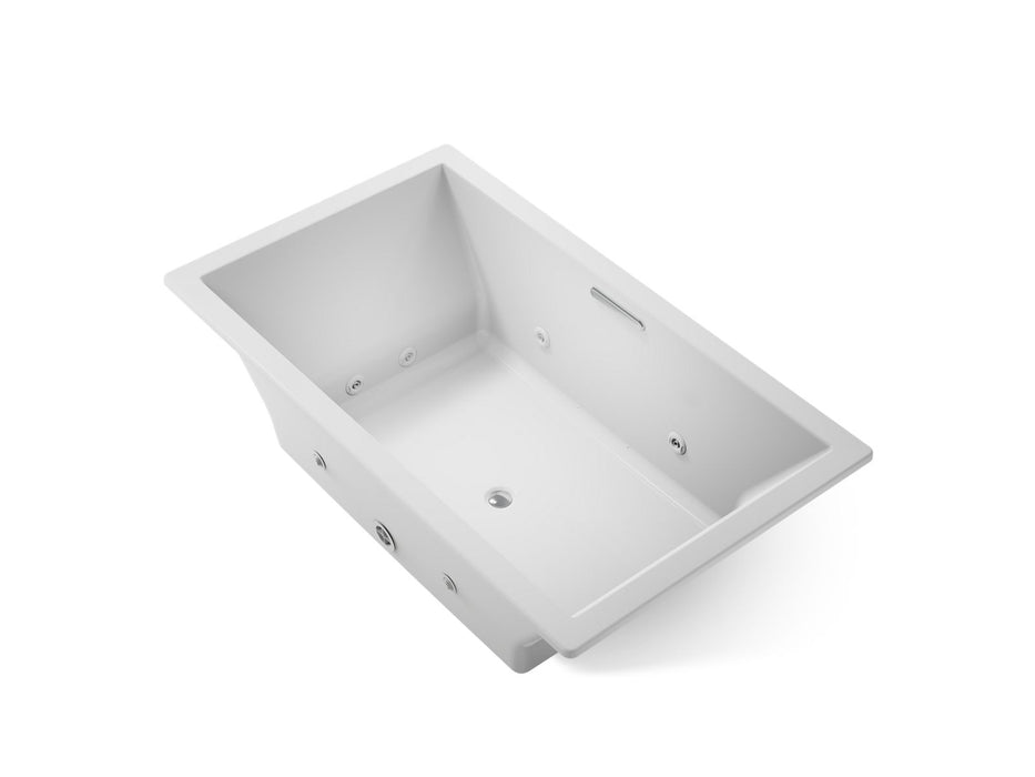 KOHLER K-1174-JH Underscore 72" x 42" drop-in heated whirlpool bath, ice grey