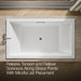 KOHLER K-1174-JH Underscore 72" x 42" drop-in heated whirlpool bath, white - view 5