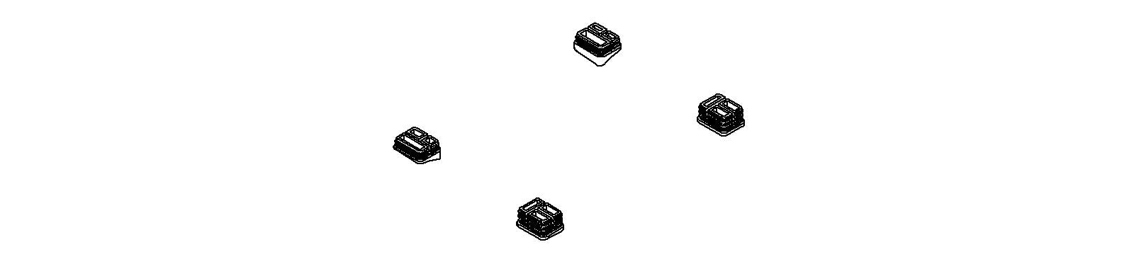 KOHLER K-1183996 Lid Bumpers Service Kit