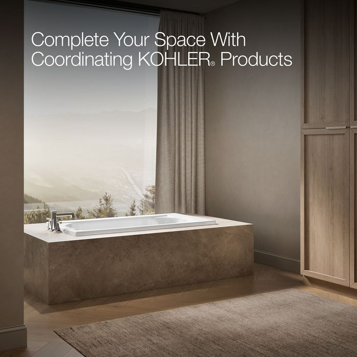 KOHLER K-1184 Devonshire 60" x 32" drop-in bath, white - view 4