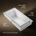KOHLER K-1188-RE sok 63" x 31-1/2" drop-in Effervescence bath