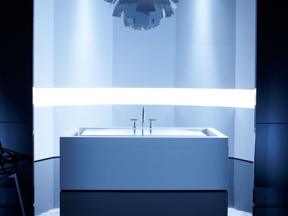KOHLER K-1188-C1 sok 63" x 31-1/2" drop-in Effervescence bath with chromatherapy and right-hand drain