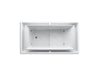 KOHLER K-1188-C1 sok 63" x 31-1/2" drop-in Effervescence bath with chromatherapy and right-hand drain