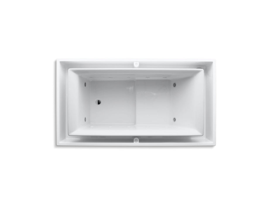 KOHLER K-1188-C1 sok 63" x 31-1/2" drop-in Effervescence bath with chromatherapy and right-hand drain