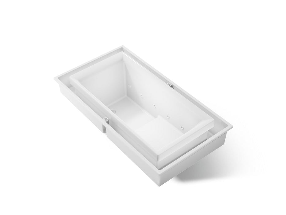 KOHLER K-1188-RE sok 63" x 31-1/2" drop-in Effervescence bath, white