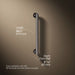 3/4 view of product with dimensions