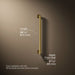 3/4 view of product with dimensions