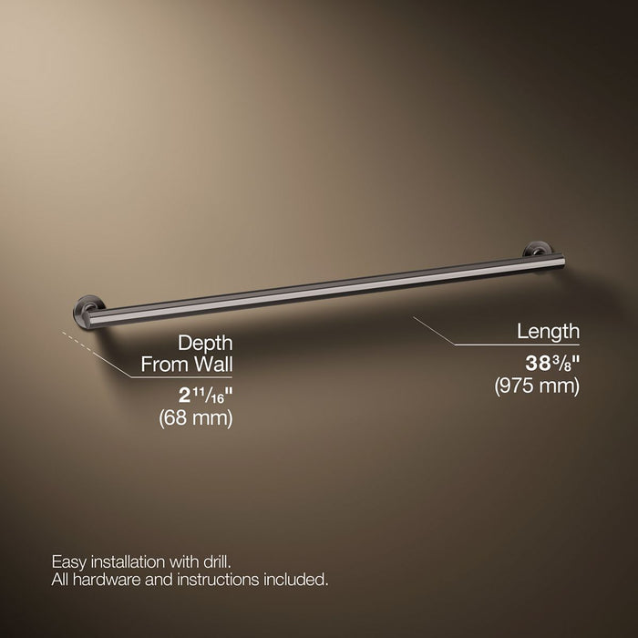 3/4 view of product with dimensions
