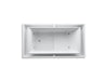KOHLER K-1189-C1 sok 63" x 31-1/2" drop-in Effervescence bath with chromatherapy and left-hand drain