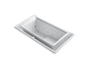 KOHLER K-1189-C1 sok 63" x 31-1/2" drop-in Effervescence bath with chromatherapy and left-hand drain