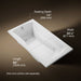 KOHLER K-1224-CB Mariposa 66" x 35-7/8" drop-in whirlpool bath