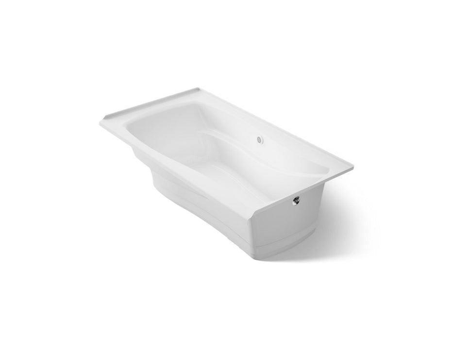 KOHLER K-1224-GHRW Mariposa 66" x 36" alcove Heated BubbleMassage air bath with Bask heated surface and right-hand drain