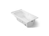 KOHLER K-1224-RW Mariposa 66" x 35-7/8" alcove whirlpool bath with Bask heated surface, integral flange, and right-hand 