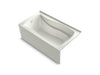 KOHLER K-1224-GHLA Mariposa 66" x 36" drop-in/alcove Heated BubbleMassage air bath, left drain, dune