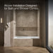 KOHLER K-1224-GHLF Mariposa 66" x 36" alcove Heated BubbleMassage air bath, left drain, white - view 2