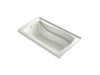 KOHLER K-1224-GHLW Mariposa 66" x 36" alcove Heated BubbleMassage air bath with Bask heated surface, left drain, dune