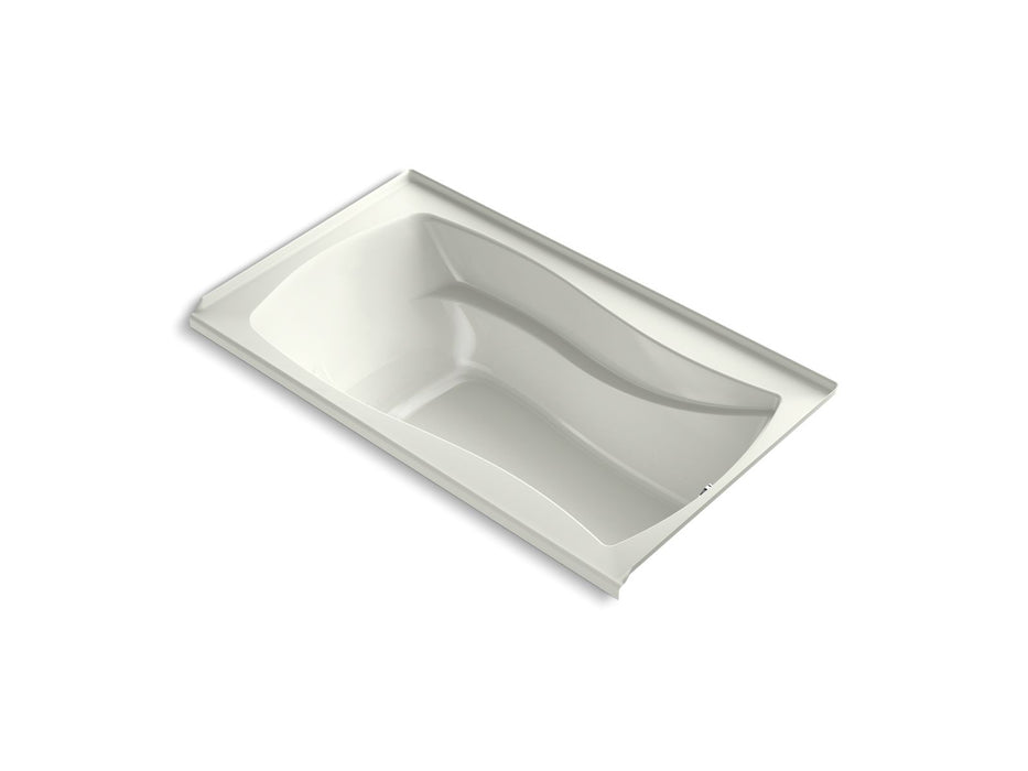 KOHLER K-1224-GHRF Mariposa 66" x 36" alcove Heated BubbleMassage air bath, right drain, dune