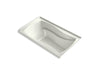 KOHLER K-1224-GHRW Mariposa 66" x 36" alcove Heated BubbleMassage air bath with Bask heated surface and right-hand drain,...