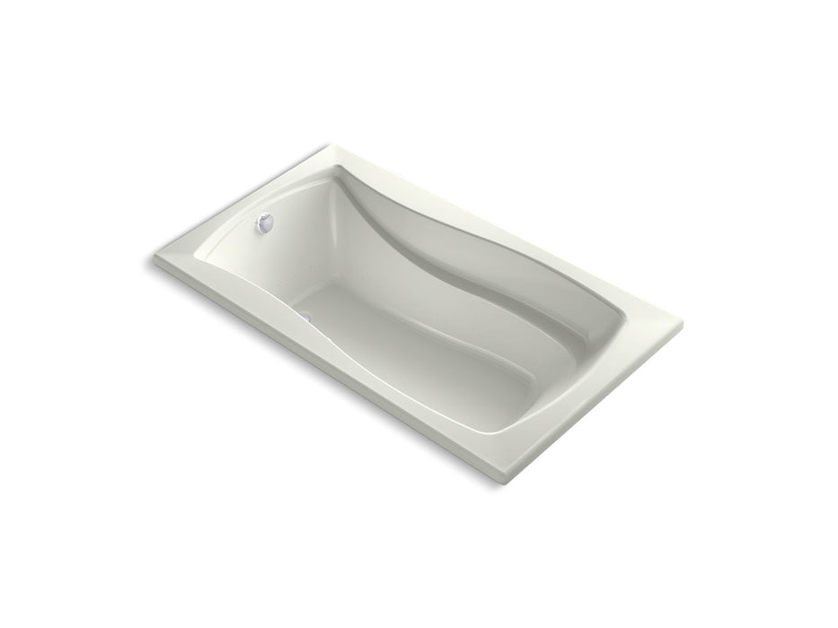 KOHLER K-1224-GHW Mariposa 66" x 36" drop-in Heated BubbleMassage air bath with Bask heated surface, dune