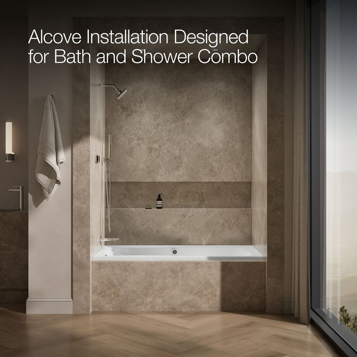 KOHLER Mariposa 66" x 36" alcove whirlpool, left drain