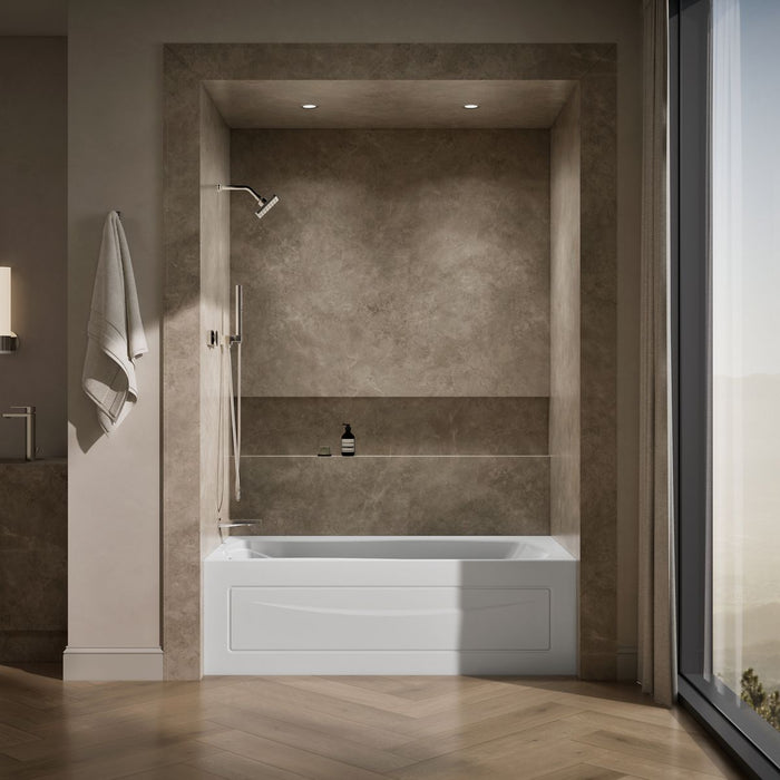 KOHLER Mariposa 66" x 36" alcove bath, left drain
