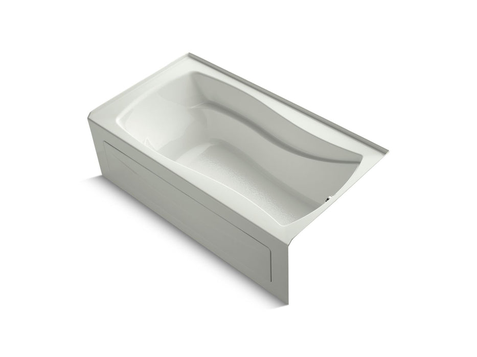 KOHLER K-1229-RAW Mariposa 66" x 36" alcove bath with Bask heated surface, right drain, dune