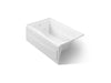 KOHLER K-1239-HL Mariposa 60" x 36" alcove heated whirlpool, left drain