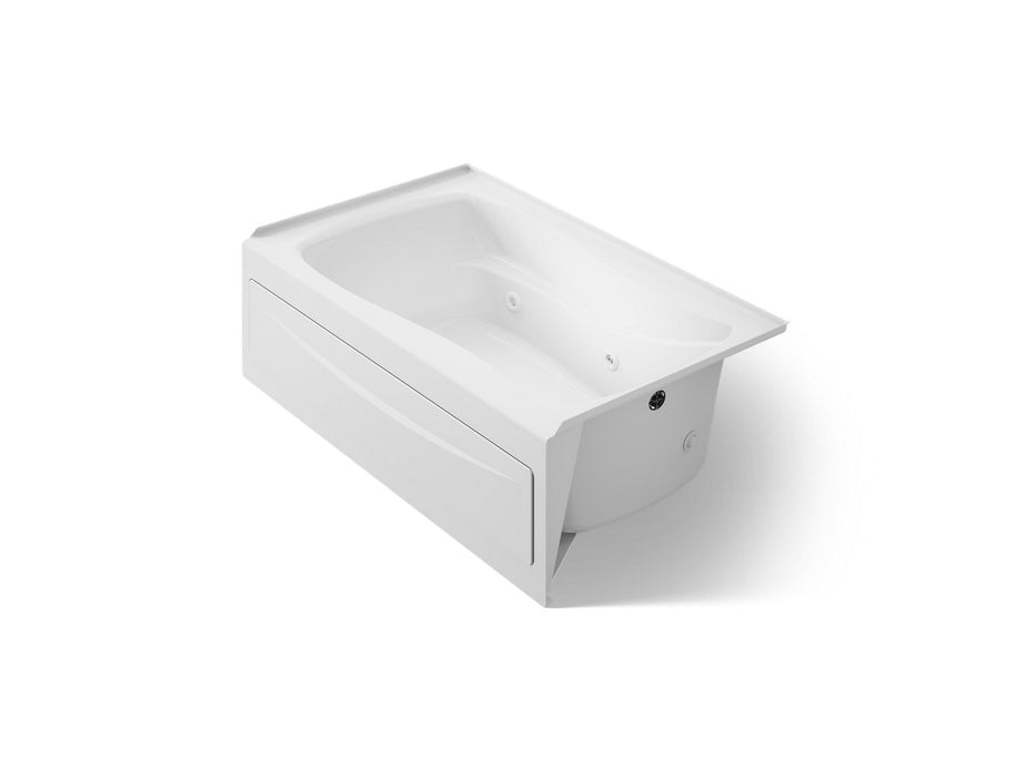 KOHLER K-1239-HR Mariposa 60" x 36" alcove heated whirlpool, right drain